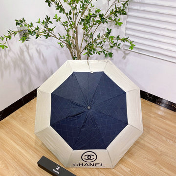 シャネル CHANEL 99-YSCH23030 2023年春夏最新入荷 雨傘 ジャンプ傘 フォールディングアンブレラ UVカット 日傘 折りたたみ傘