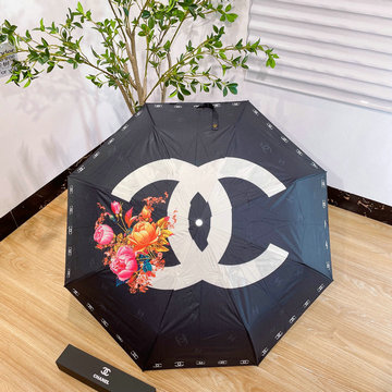 シャネル CHANEL 99-YSCH23035 2023年春夏最新入荷 雨傘 ジャンプ傘 フォールディングアンブレラ UVカット 日傘 折りたたみ傘