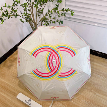 シャネル CHANEL 99-YSCH23036 2023年春夏最新入荷 雨傘 ジャンプ傘 フォールディングアンブレラ UVカット 日傘 折りたたみ傘