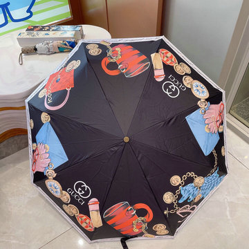グッチ GUCCI 99-YSGG23001 2023年春夏最新入荷 雨傘 ジャンプ傘 フォールディングアンブレラ UVカット 日傘 折りたたみ傘