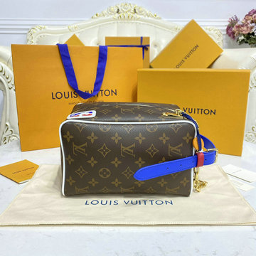 商品名称：ルイヴィトン LOUISVUITTON 057-M45588　2020年最新入荷 LVXNBA クロークルーム ドロップキット クラッチバッグ セカンドバッグ 手持ちかばん モノグラムキャンパス