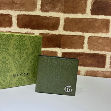 商品名称：グッチ GUCCI 057-GG428726ZGL　2023年最新入荷 二つ折り短財布 ショートウォレット カードポケット 札入れ カーフレザー