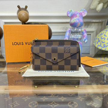 ルイヴィトン LOUISVUITTON 057-N60405 2021年最新入荷 ポルト カルト レクト ヴェルソ カードケース キーケース ファスナー長財布 小銭入れ モノグラムキャンパス