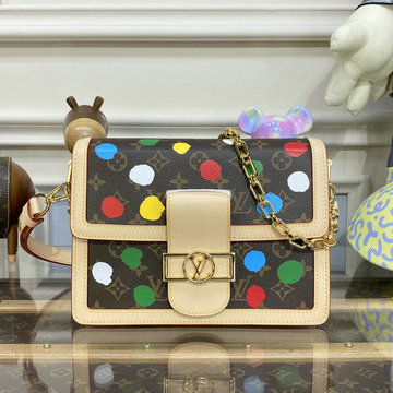 ルイヴィトン LOUISVUITTON 057-M46432 2023年最新入荷 LVxYK ドーフィーヌ MM クロスボディ 斜め掛け ショルダーバッグ レディースかばん