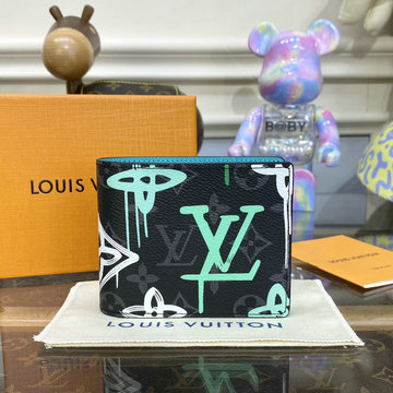 ルイヴィトン LOUISVUITTON 057-M81847G  2023年最新入荷 ポルトフォイユ ミュルティプル 二つ折り短財布 ショートウォレット カードポケット キャンバス