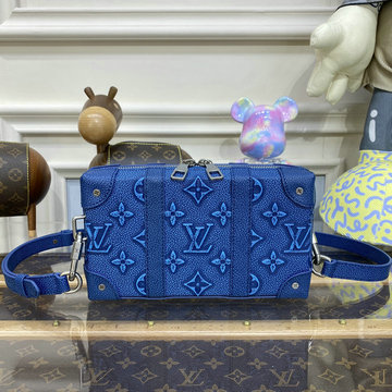 ルイヴィトン LOUISVUITTON 057-M81776 2023年最新入荷 ソフトトランク ウォレット 斜め掛け ショルダーバッグ クロスボディバッグ レディースかばん レザー