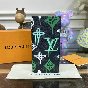 ルイヴィトン LOUISVUITTON  057-M81846 2023年最新入荷 ポルトフォイユ ブラザ NM 二つ折り長財布 ロングウォレット カードケース 札入れ キャンバス