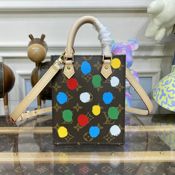 ルイヴィトン LOUISVUITTON 057-M81867 2023年最新入荷 LVxYK プティット サックプラ トップハンドルバッグ トートバッグ 2way ショルダーバッグ