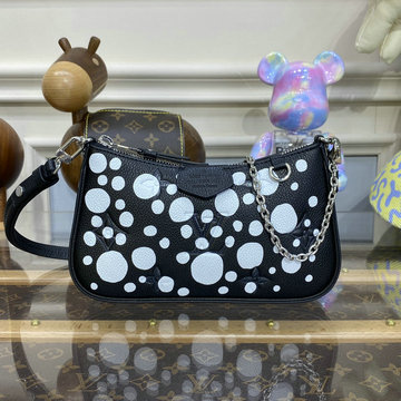 ルイヴィトン LOUISVUITTON 057-M81908 2023年最新入荷 LVxYK イージー ポーチ ホーボーバッグ チェーン ウォレット モノグラム アンプラント レザー
