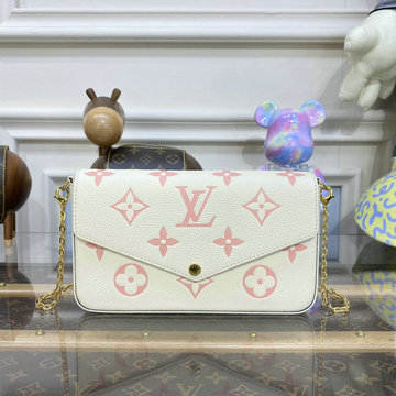 ルイヴィトン LOUISVUITTON 057-M82047 2023年最新入荷 ポシェット フェリシー チェーンポーチ 斜め掛け ショルダーバッグ クロスボディバッグ