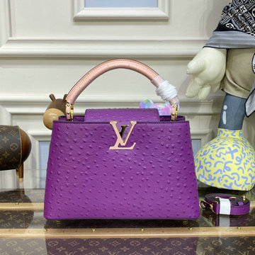 商品名称：ルイヴィトン LOUISVUITTON 057-M93483DZ 2023年最新入荷 カプシーヌ MM トップハンドルバッグ トートバッグ ハンドバッグ 2way 斜め掛け ショルダーバッグ