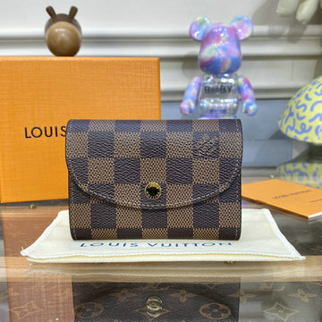 ルイヴィトン LOUISVUITTON  057-N64423 2023年最新入荷 ポルトモネ ロザリ 小銭入れ コインケース 短財布 名刺入れ ダミエエベヌキャンパス