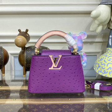 商品名称：ルイヴィトン LOUISVUITTON 057-M93483MZ 2023年最新入荷 カプシーヌ MINI トップハンドルバッグ トートバッグ ハンドバッグ 2way 斜め掛け ショルダーバッグ