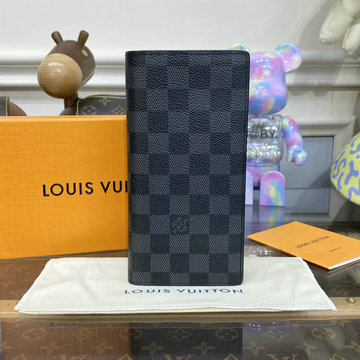 ルイヴィトン   LOUISVUITTON  057-N62665 2018年最新入荷 ポルトフォイユ ブラザ 二つ折り長財布 ダミエグラフィット