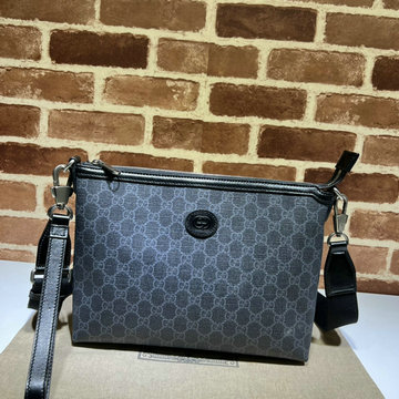 商品名称：グッチ GUCCI 057-GG726833BBK 2023年最新入荷 インターロッキングG付き メッセンジャーバッグ 斜め掛け ショルダーバッグ メンズかばん クロスボディバッグ