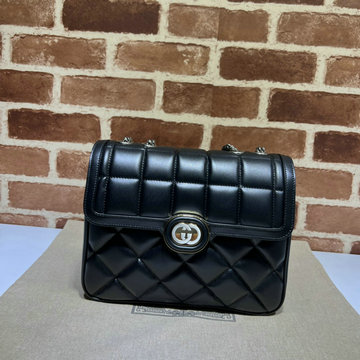 商品名称：グッチ GUCCI 057-GG740834BK2023年最新入荷 キルティング 斜め掛け ショルダーバッグ クロスボディバッグ フラップバッグ レディースかばん