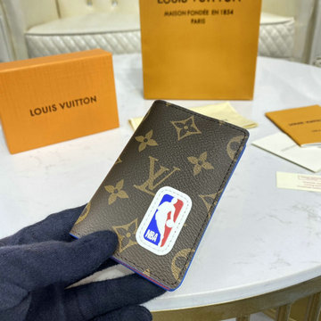 ルイヴィトン LOUISVUITTON 057-M80104L2023年最新入荷 オーガナイザー ドゥ ポッシュ LVxNBA パスポートケース カードケース モノグラムキャンパス