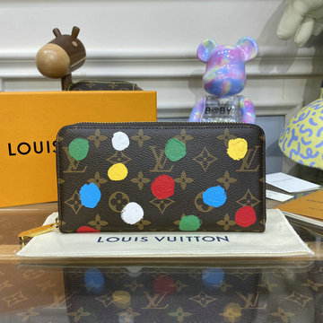 ルイヴィトン LOUISVUITTON 057-M81864 2023年最新入荷 LV x YK ジッピー ウォレット ファスナー長財布 ロングウォレット カード入れ 札入れ モノグラム キャンバス