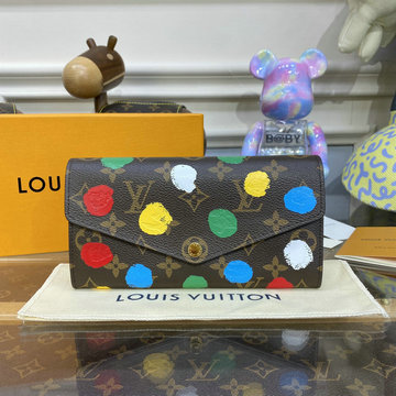 商品名称：ルイヴィトン LOUISVUITTON 057-M819802023年最新入荷 LV x YK ポルトフォイユ サラ NM 二つ折り長財布 ロングウォレット 小銭入れポケット付き モノグラムキャンパス