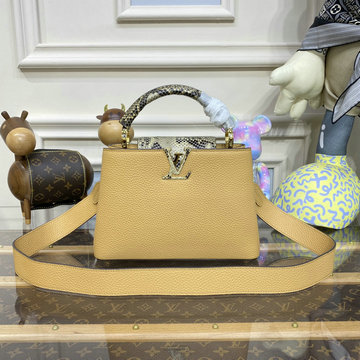 商品名称：ルイヴィトン LOUISVUITTON 057-N80741 2023年最新入荷 カプシーヌ BB トップハンドルバッグ トートバッグ ハンドバッグ 2way 斜め掛け ショルダーバッグ