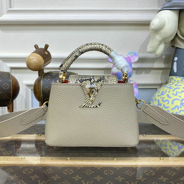 商品名称：ルイヴィトン LOUISVUITTON  057-N81258X 2023年最新入荷 カプシーヌ MINI トップハンドルバッグ トートバッグ ハンドバッグ 2way 斜め掛け ショルダーバッグ