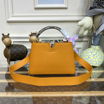 商品名称：ルイヴィトン LOUISVUITTON  057-N81410Z2023年最新入荷 カプシーヌ BB トップハンドルバッグ トートバッグ ハンドバッグ 2way 斜め掛け ショルダーバッグ
