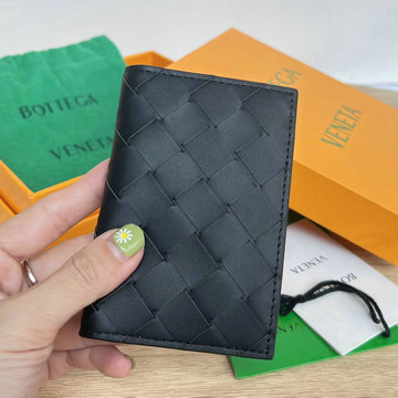 商品名称：ボッテガヴェネタ BOTTEGAVENETA aj-BOV592619QBK  2023年最新入荷 フラップカードケース 二つ折り短財布 カード入れ レザー