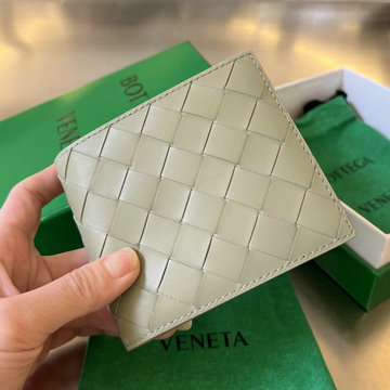 商品名称：ボッテガヴェネタ BOTTEGAVENETA aj-BOV605721QMB 2023年最新入荷 二つ折り短財布 ショートウォレット カード入れ 札入れ