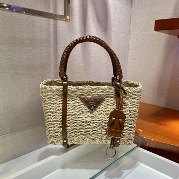 商品名称：プラダ PRADA 99-PD1BA328BXS 2023年最新入荷 ラフィア トートバッグ ハンドバッグ ホーボーバッグ 肩掛け ショルダーバッグ レディースかばん ラフィア