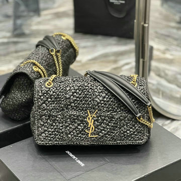 イヴサンローラン Saint laurent YSL 99-YSL515821BBK2023年最新入荷 ジェイミー ミディアム ラフィア フラップバッグ 斜め掛け ショルダーバッグ クロスボディバッグ