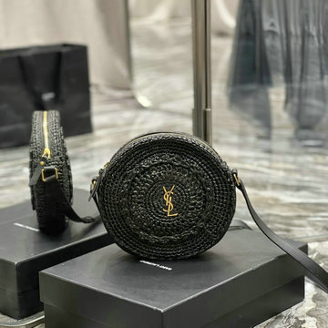 イヴサンローラン Saint laurent YSL 99-YSL685601BBK 2023年最新入荷 サック ロンド ラウンドバッグ 斜め掛け ショルダーバッグ クロスボディバッグ