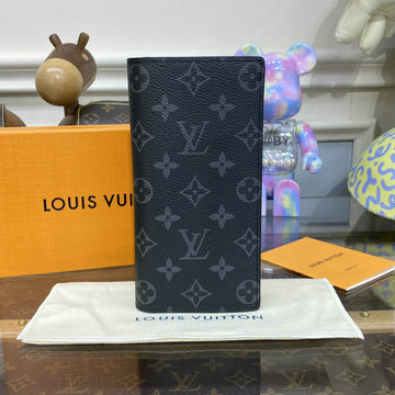 ルイヴィトン LOUISVUITTON 057-M61697 2023年最新入荷 ポルトフォイユ ブラザ NM 二つ折り長財布 ロングウォレット カードケース 札入れ モノグラムエクリプス