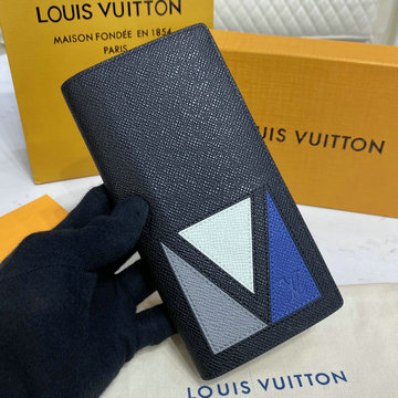ルイヴィトン LOUISVUITTON 057-M30791 2023年最新入荷 ポルトフォイユ ブラザ NM 二つ折り長財布 ロングウォレット カードケース 札入れ タイガレザー