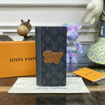 ルイヴィトン LOUISVUITTON 057-M81807 2023年最新入荷 ポルトフォイユ ブラザ NM 二つ折り長財布 ロングウォレット カードケース 札入れ モノグラムエクリプス