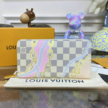 ルイヴィトン LOUISVUITTON 057-N40480 2023年最新入荷 ノーティカル ジッピーウォレット ラウンドファスナー長財布 ロングウォレット カード入れ