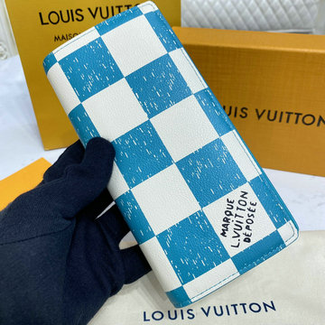 ルイヴィトン LOUISVUITTON 057-N66540 2023年最新入荷 ポルトフォイユ ブラザ NM 二つ折り長財布 ロングウォレット カードケース 札入れ ダミエキャンパス