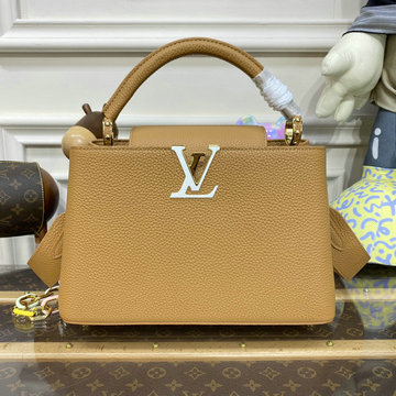 商品名称：ルイヴィトン LOUISVUITTON 057-M21652 2023年最新入荷 カプシーヌ MM トップハンドルバッグ トートバッグ ハンドバッグ 2way 斜め掛け ショルダーバッグ