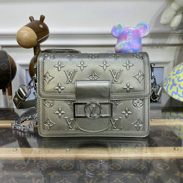 ルイヴィトン LOUISVUITTON 057-M21740 2023年最新入荷 ドーフィーヌ MINI 斜め掛け ショルダーバッグ LV ローズ フルオ カプセル コレクション