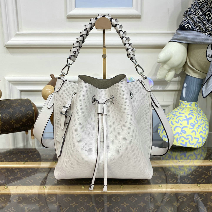 ルイヴィトン LOUISVUITTON 057-M21006 2023年最新入荷 ムリア トップハンドルバッグ ショルダーバッグ ドローストリングバッグ バゲットバッグ マヒナ レザー