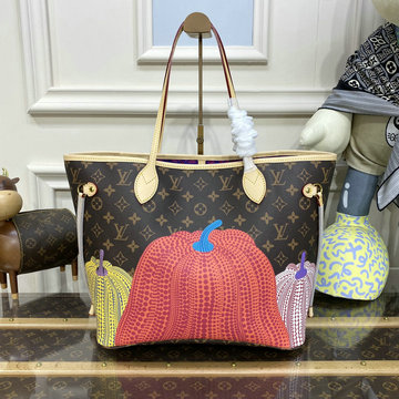 ルイヴィトン LOUISVUITTON 057-M46468 2023年最新入荷 LV x YK ネヴァーフル MM トートバッグ ハンドバッグ トップハンドルバッグ レディースかばん
