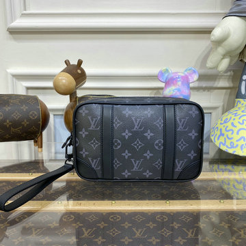 ルイヴィトン LOUISVUITTON 057-M82076 2023年最新入荷 ポシェット カサイ 手持ちかばん メンズかばん ストラップ付き クラッチバッグ ビジネスバッグ モノグラム