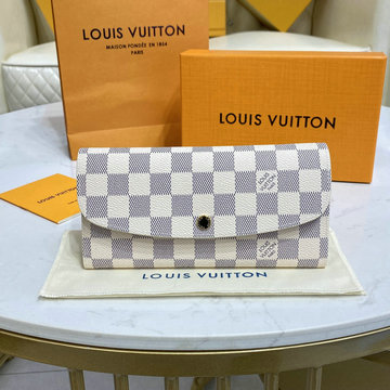 ルイヴィトン LOUISVUITTON 057-N41625 2020年最新入荷 ポルトフォイユ エミリー二つ折り長財布 ロングウォレット カードケース 小銭入れ ダミエアズールキャンパス