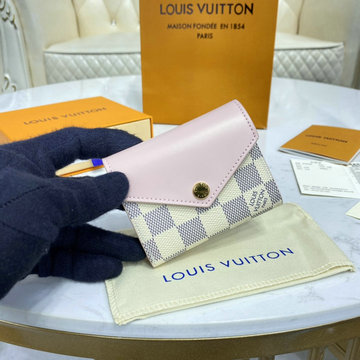 ルイヴィトン LOUISVUITTON 057-N60292 2023年最新入荷 ポルトフォイユ ゾエ 三つ折り短財布 ショートウォレット 小銭入れ カード入れ ダミエアズールキャンパス