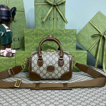 商品名称：グッチ GUCCI 057-GG723307BKF　2023年最新入荷 GG スプリーム トップハンドルバッグ トートバッグ 斜め掛け ショルダーバッグ クロスボディバッグ