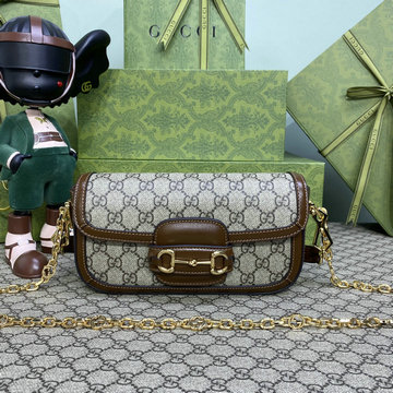 商品名称：グッチ GUCCI 057-GG735178BKF 2023年最新入荷 ホースビット 1955 スモールバッグ フラップバッグ 斜め掛け ショルダーバッグ クロスボディバッグ レディースかばん
