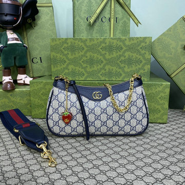 商品名称：グッチ GUCCI 057-GG735132BLS 2023年最新入荷 チェーンポーチ 斜め掛け ショルダーバッグ クロスボディバッグ レディースかばん キャンパス レザー