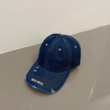 ミュウミュウ MIUMIU MS-MZMM23014　2023年最新入荷 帽子 ベースボールキャップ 男女兼用 季節追わず