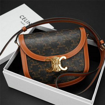 商品名称：セリーヌ CELINE GH-CE110413BKF 2023年最新入荷 ティーン ブザス フラップバッグ 斜め掛け ショルダーバッグ クロスボディバッグ