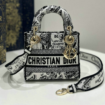 クリスチャンディオール CHRISTIAN DIOR 99-CD9027JZB 2023年最新入荷 Lady Dior トートバッグ ハンドバッグ 2way ショルダーバッグ クロスボディバッグ