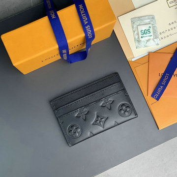 ルイヴィトン LOUISVUITTON 057-M81415 2023年最新入荷 ポルト カルト ダブル カードケース カードポケット 名刺れ モノグラム シャドウ レザー